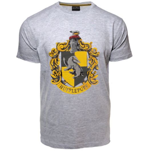 Harry Potter Hufflepuff Unisex Printed Crest T-Shirt